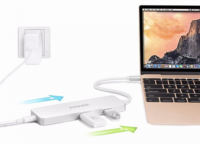 USB HUB Anker Premium USB-C with HDMI Hub (A8342H41) - рис.1