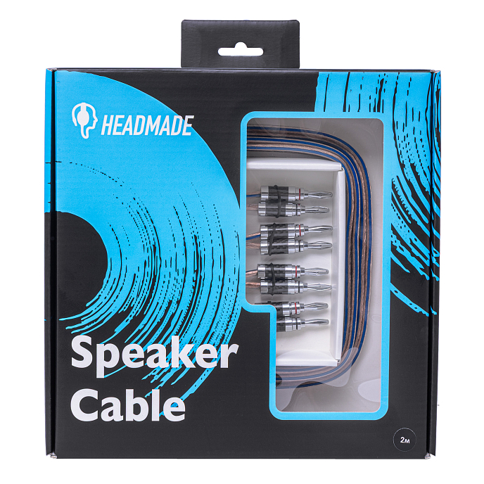 Кабель HeadMade Speaker Cable 2x4 Bn/Bn 2m разноцветный - рис.3