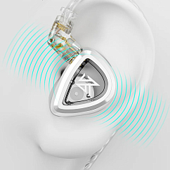 Наушники внутриканальные KZ EDA (Balanced Edition) with mic Silver