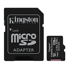 Карта памяти Kingston Canvas Select Plus Adaptor 128Gb
