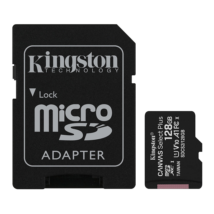Карта памяти Kingston Canvas Select Plus Adaptor 128Gb - рис.0