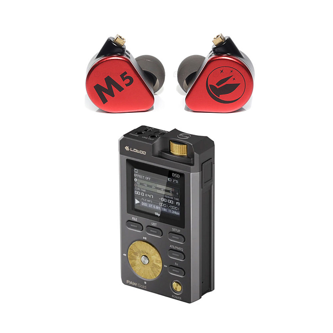 Комплект FiR Audio M5 Universal Red + Lotoo PAW Gold 2017 - рис.0