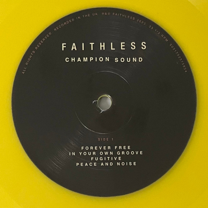 Виниловая пластинка Faithless - Champion Sound (Yellow) LP - рис.9