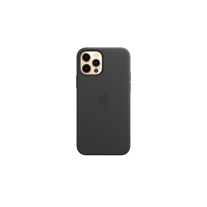 Чехол для смартфонов Apple iPhone 12 + 12 Pro Leather Case with MagSafe Black - рис.6