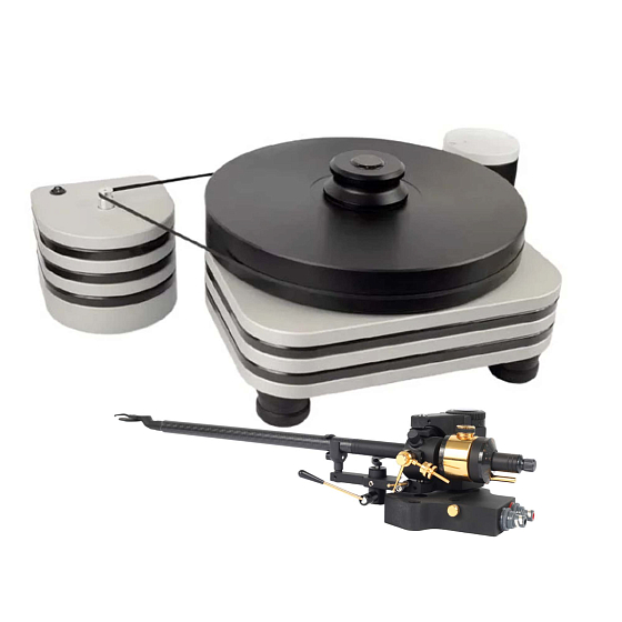 Проигрыватель винила Auris Bayadere 5 Silver Hawk 12 Tonearm Black - рис.0