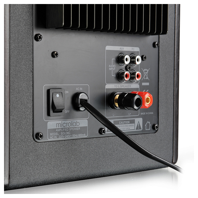 Компьютерные колонки Microlab SOLO 6C black полочная акустика 2.0 с Bluetooth (пара) (SN AGX1008173)_Уценка - рис.6