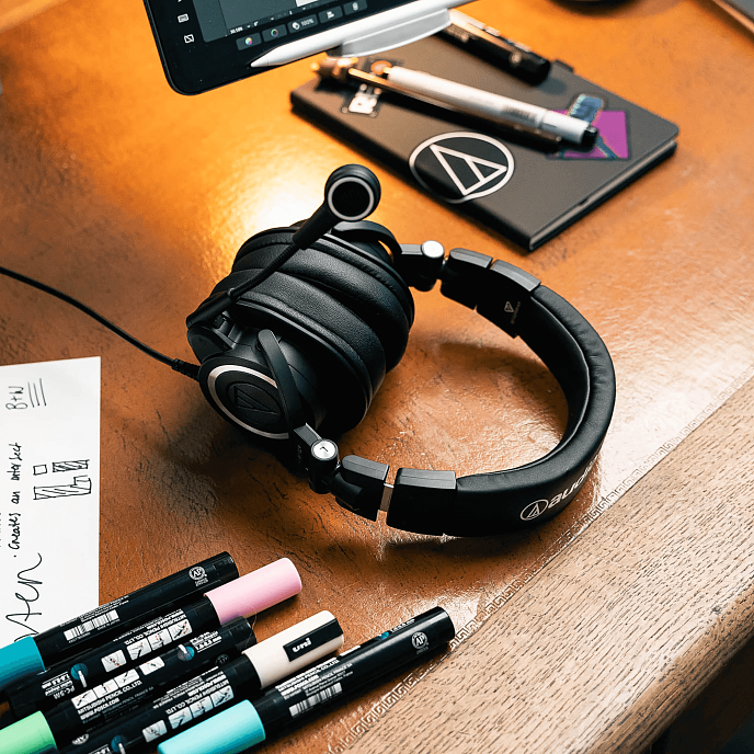 Игровая гарнитура Audio-Technica ATH-M50xSTS-USB Black - рис.12