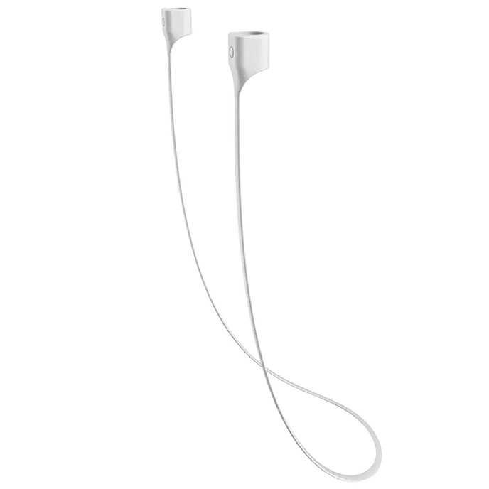 Силиконовый шнурок для AirPods Deppa Silicon strap for AirPods White - рис.2
