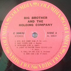 Виниловая пластинка Big Brother & The Holding Company – Big Brother & The Holding Company Ft. Janis Joplin LP