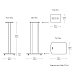Стойки под акустику KEF Speaker Stand Titanium Grey - рис.4