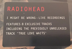 Виниловая пластинка Radiohead - I Might Be Wrong - Live Recordings
