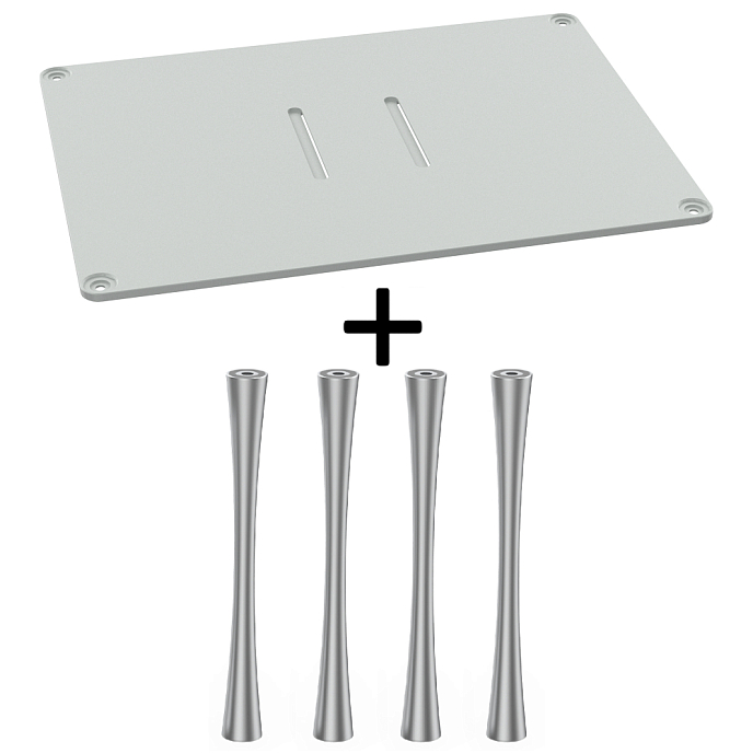 Стойка для Hi-Fi ddHiFi HS400 + SR180 x 4 Warm Gray/Silver - рис.0