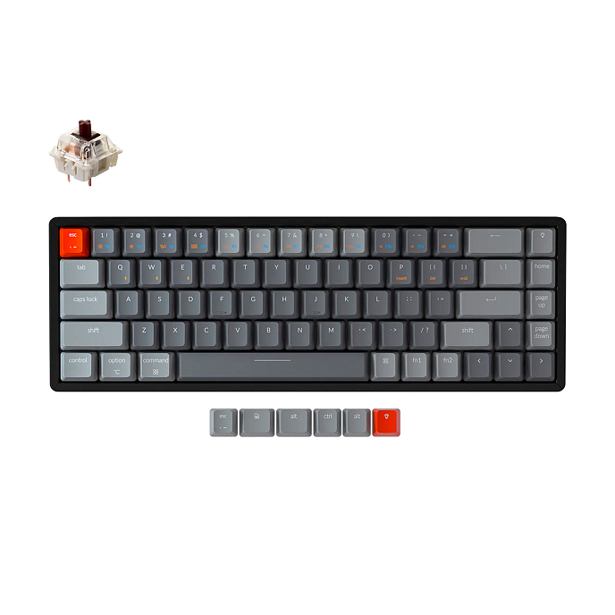 Клавиатура Keychron K6P-J3 Gateron G Pro Brown Switch RGB - рис.0