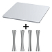 Стойка для Hi-Fi ddHiFi HS250 + SR100 x 4 Cool Gray/Silver - рис.0