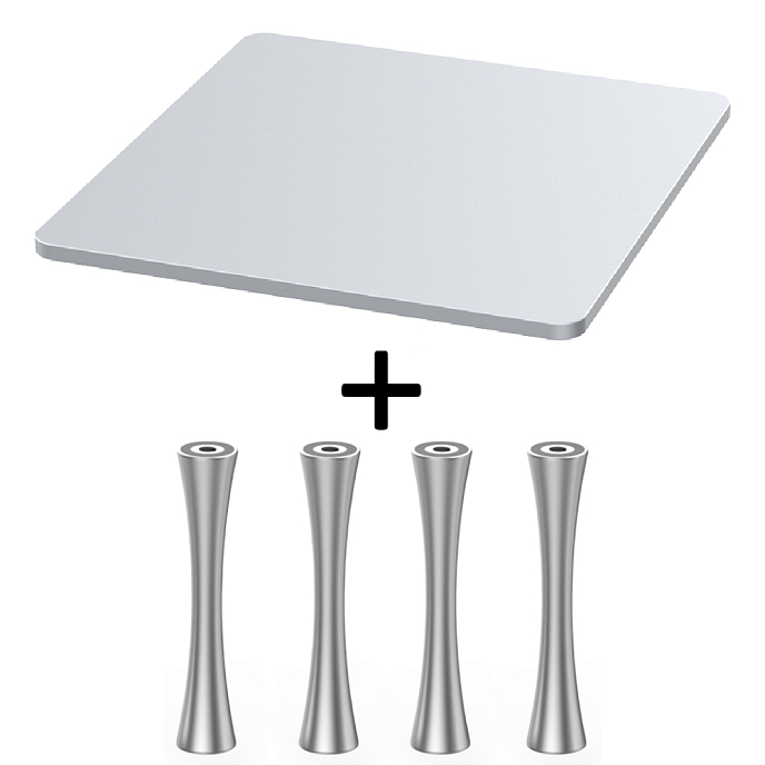 Стойка для Hi-Fi ddHiFi HS250 + SR100 x 4 Cool Gray/Silver - рис.0