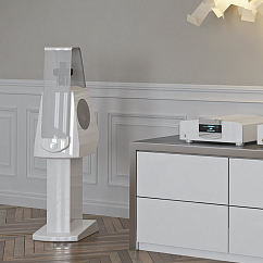 Полочная акустика MBL 120 RC (w/o stand) Piano White Chrome