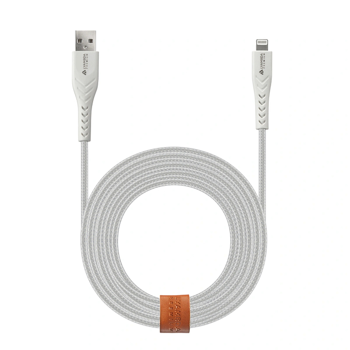 Кабель Lyambda LALm25 USB Type-A/Lightning White - рис.1