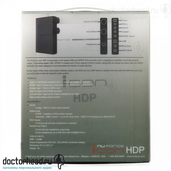 ЦАП Nu Force Icon HDP Black - рис.7