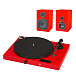 Проигрыватель винила Pro-Ject Set Juke Box E Speaker Box 5 Red - рис.0