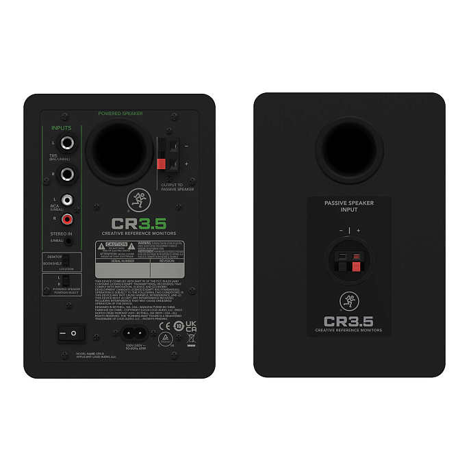 Студийный монитор Mackie CR3.5 + EM-91CU Black - рис.3