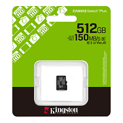 Карта памяти Kingston Canvas Select Plus Gen3 microSDXC 512 Gb
