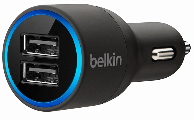 Автомобильное зарядное устройство Belkin Universal Car Charger 2x2.4A Black - рис.0