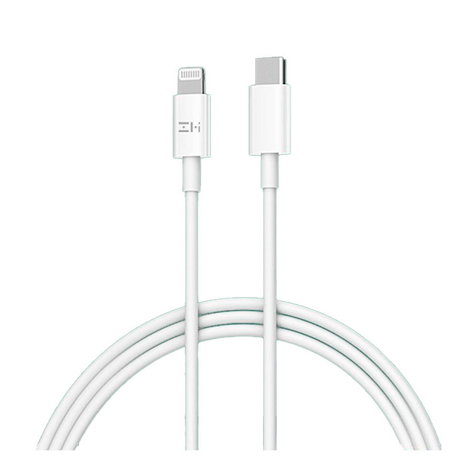 Кабель Xiaomi ZMI MFI 3A 18W PD TPE AL870C MFi 1m White - рис.0