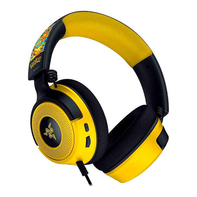 Игровая гарнитура Razer Kraken V4 X Pokemon Kanto Starters Edition Black/Yellow - рис.4