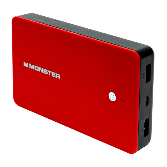 Внешний аккумулятор Monster Power Bank 12500mAh red - рис.0