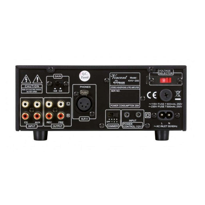 Усилитель для наушников Vincent KHV-200 BL Black - рис.2