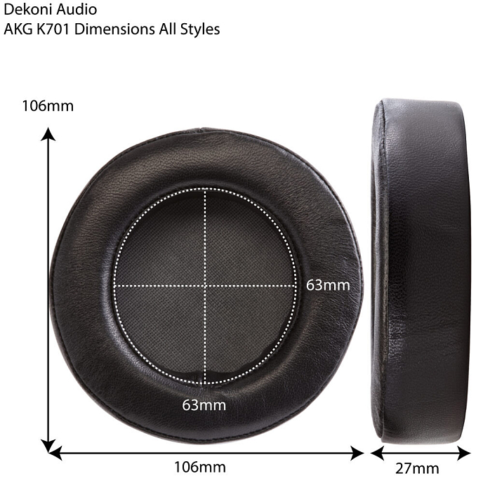 Амбушюры Dekoni Audio Elite Sheepskin Ear Pad Set for AKG K701 - рис.1