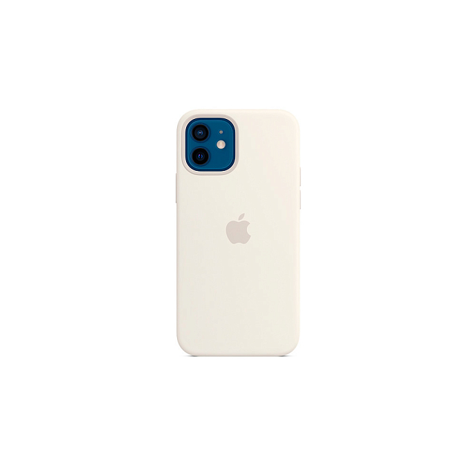 Чехол для смартфонов Apple iPhone 12 + 12 Pro Silicone Case with MagSafe White - рис.0
