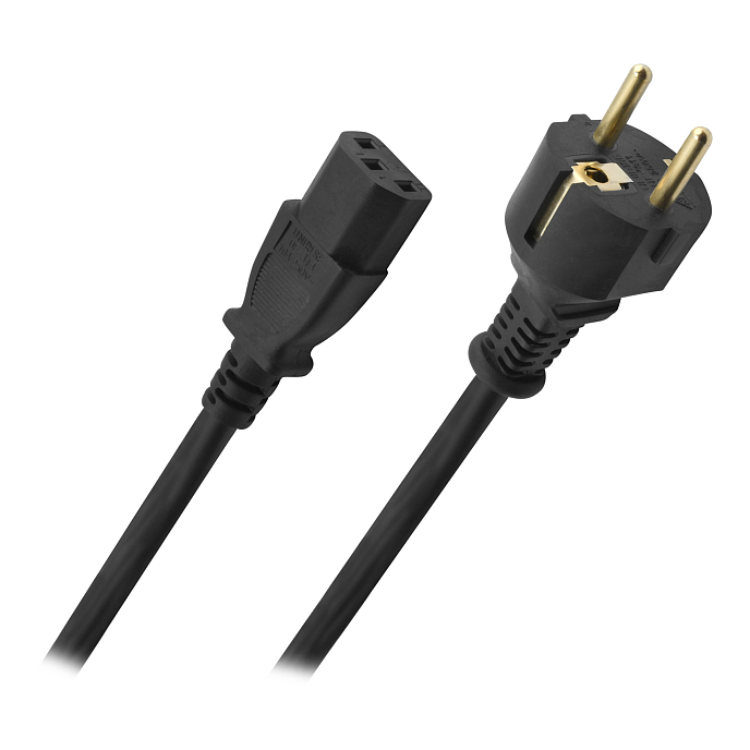 Кабель Oehlbach PERFORMANCE Powercord C13 Black 3m - рис.0