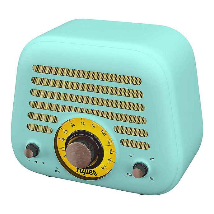 Портативная колонка Hiper RETRO L Cyan - рис.2