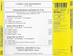 Виниловая пластинка Beethoven, Gidon Kremer, Martha Argerich – Violinsonaten Nos. 6–8 (Original Source) LP