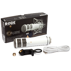 Комплект RODE Podcaster MKII + RODE PSA1 Plus White