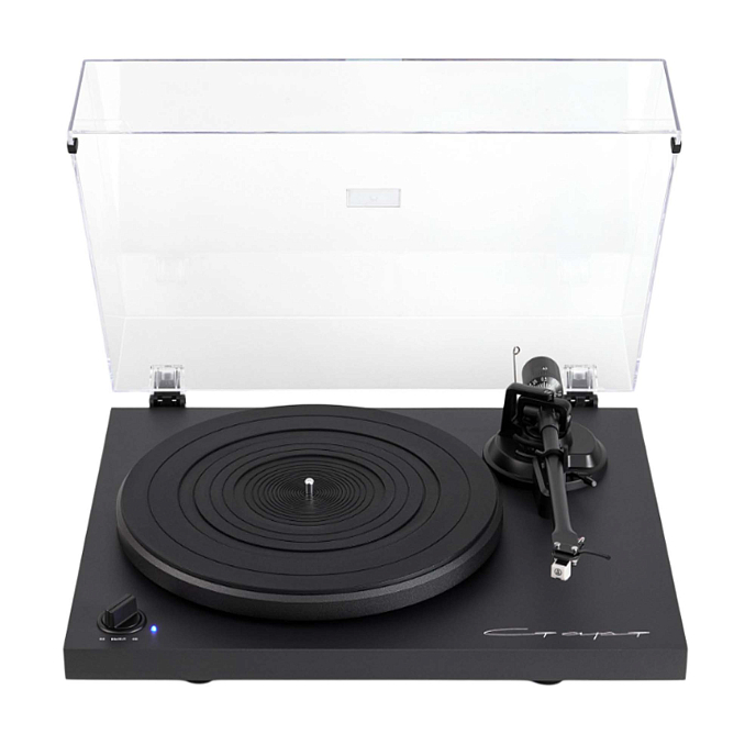 Проигрыватель винила Radiotehnika LP002D black виниловый проигрыватель c bluetooth (SN rttu006082500424)_Уценка - рис.1