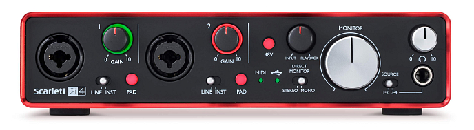 Аудиоинтерфейс FOCUSRITE Scarlett 2i4 USB 2nd Gen - рис.2