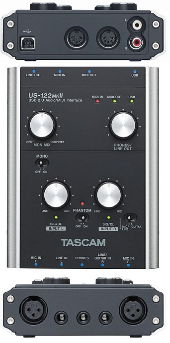 Внешняя звуковая карта TASCAM US-122 MKII - рис.2