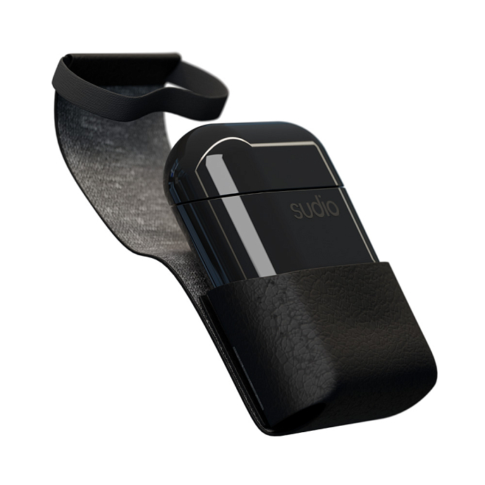 Чехол для наушников Sudio Leather Nio Case Black - рис.1
