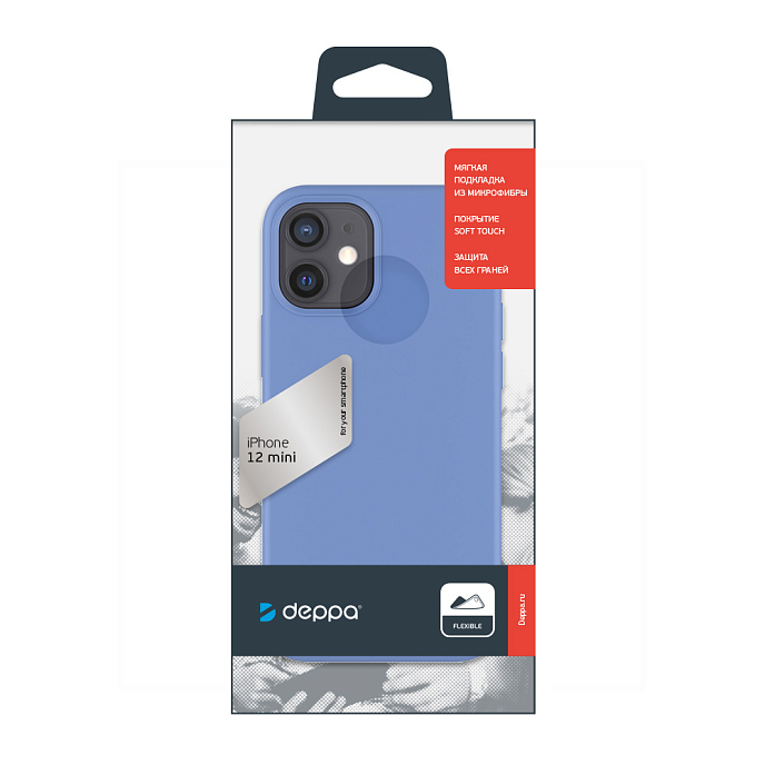 Чехол для смартфонов Deppa Soft Silicone for Apple iPhone 12 Mini Lavender - рис.5