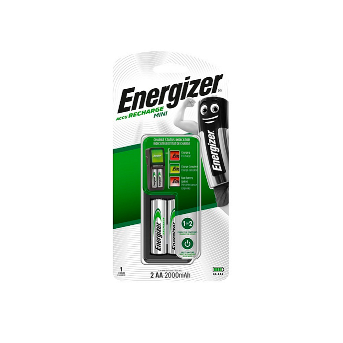 Зарядное устройство Energizer MINI Charger +2AA 2000mAh - рис.0