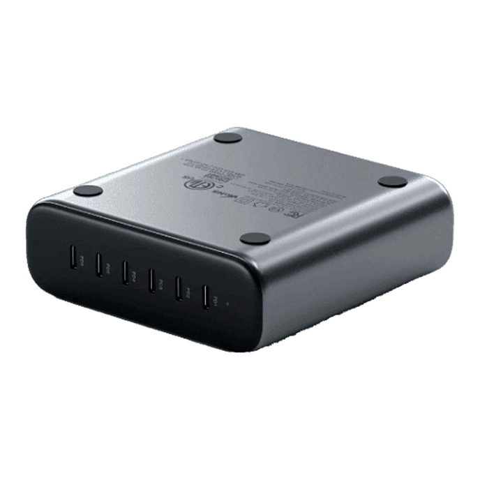 Сетевое зарядное устройство Satechi USB-C 6-Port PD GaN Charger 200W Space Grey - рис.2