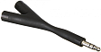 Разветвитель для наушников Belkin Headphone Splitter 3.5mm Black - рис.1
