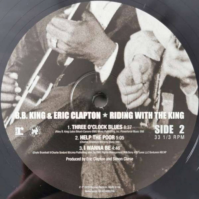 Виниловая пластинка B.B. King & Eric Clapton - Riding With The King (coloured) - 2LP - рис.4