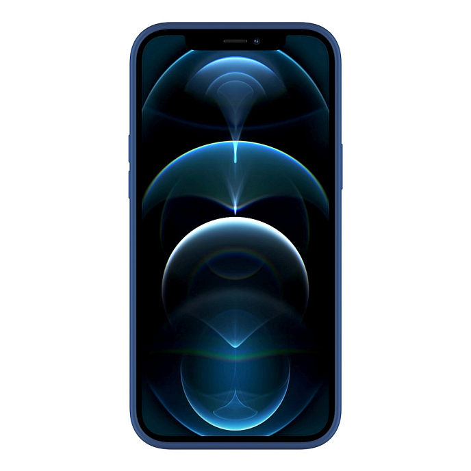 Чехол для смартфонов Deppa Soft Silicone for Apple iPhone 12 Pro Max Blue - рис.2