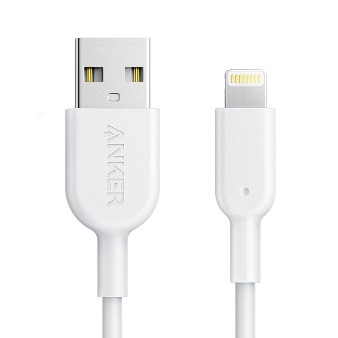 Кабель Anker Powerline II USB-Lightning 0.9 m White - рис.0
