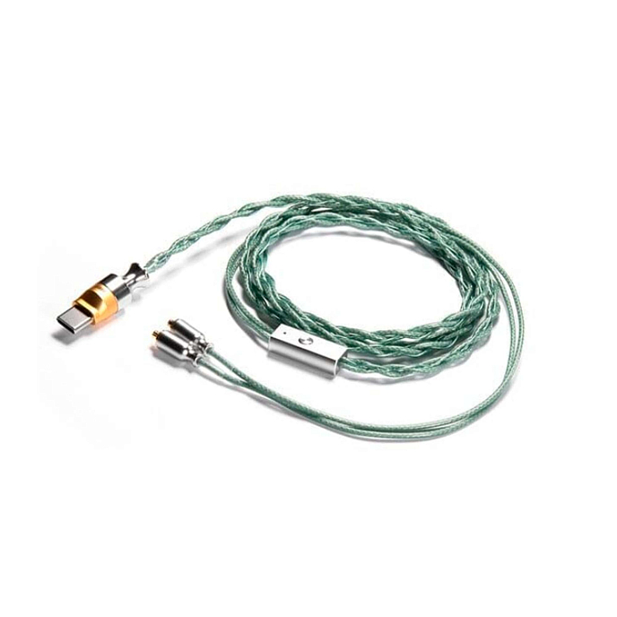 Кабель ddHiFi M120B 2pin - usb-c зеленый - рис.0