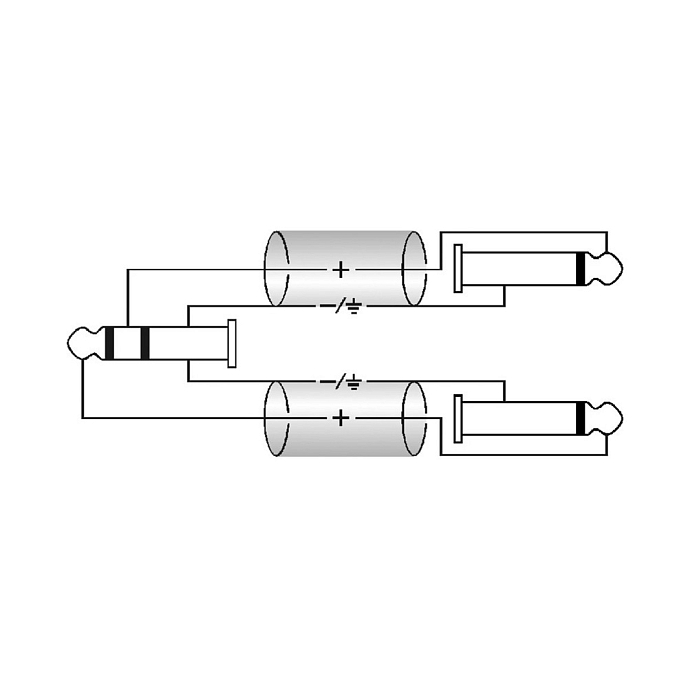 Кабель KLOTZ AY5-0300 3.5mm-2x6.3mm 3m Black - рис.4