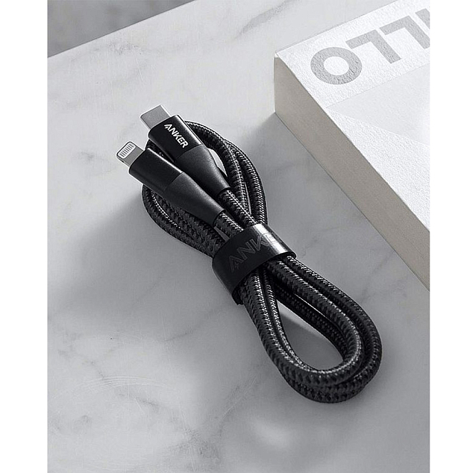 Кабель Anker PowerLine+ II USB-C - Lightning Black 0.9m - рис.4